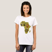 Afrikaans continent t-shirt (Voorkant volledig)