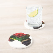 Afrikaans continent zandsteen onderzetter (Zijkant)