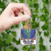 Afrikaans decoratief patroon moderne ontwerpkleure sleutelhanger (Hand)