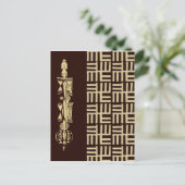 Afrikaans design #1 @ Stylnic Briefkaart (Staand voorkant)