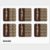 Afrikaans design #1 @ Stylnic Vierkante Sticker (Vel)