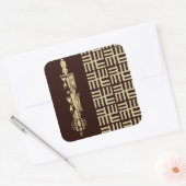 Afrikaans design #1 @ Stylnic Vierkante Sticker (Envelop)