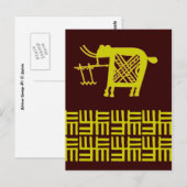 Afrikaans design #7 @ Stylnic Briefkaart (Voorkant / Achterkant)
