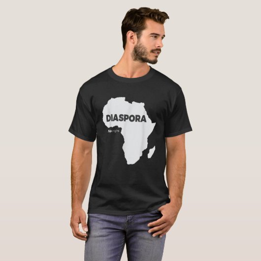 Afrikaans diaspora licht t-shirt (Voorkant volledig)