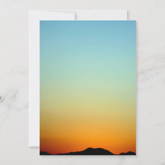 Afrikaans dier Geslacht Onthulling Uitnodiging (Achterkant)