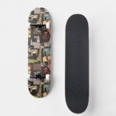 Afrikaans Dierenpatroon Skateboard (Voorkant)
