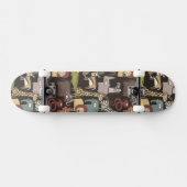 Afrikaans Dierenpatroon Skateboard (Horizontaal)