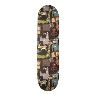 Afrikaans Dierenpatroon Skateboard
