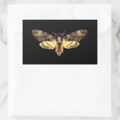 afrikaans doodskop moth butterfly insect Acheronti Rechthoekige Sticker (Tas)