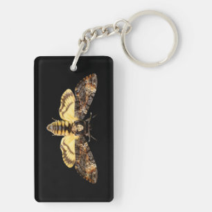 afrikaans doodskop moth butterfly insect Acheronti Sleutelhanger
