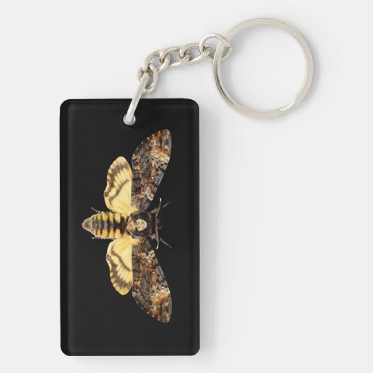 afrikaans doodskop moth butterfly insect Acheronti Sleutelhanger (achterkant)