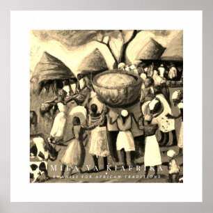 Afrikaans dorp poster