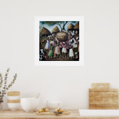 Afrikaans dorp poster (Keuken)