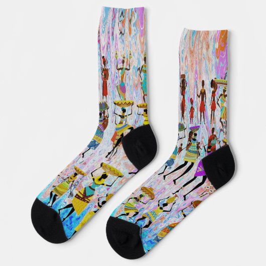 Afrikaans dorp sokken (Links)