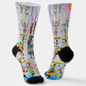 Afrikaans dorp sokken (Gebogen)