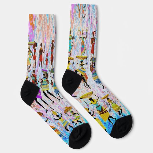 Afrikaans dorp sokken (Rechts)