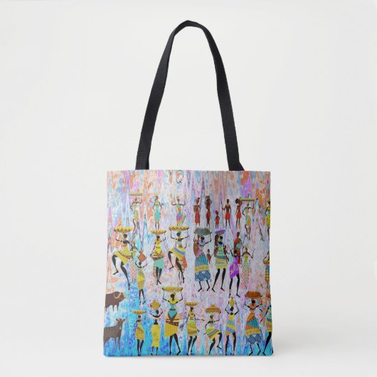 Afrikaans dorp tote bag (Voorkant)