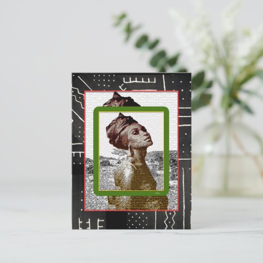 Afrikaans dorp van de liefde briefkaart (Staand voorkant)