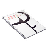 Afrikaans draaiend mes design notitieboek (Rechterzijde)