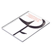 Afrikaans draaiend mes design notitieboek (Linkerzijde)