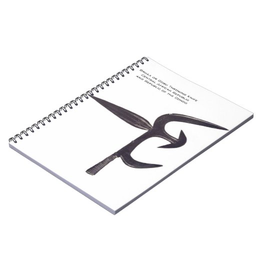 Afrikaans draaiend mes design notitieboek (Linkerzijde)