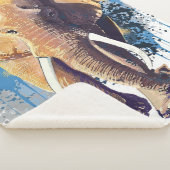 Afrikaans ellefant design | Wilddieren Sherpa Deken (3/4)