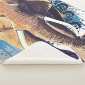 Afrikaans ellefant design | Wilddieren Sherpa Deken (3/4)