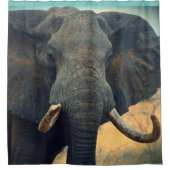 Afrikaans ellephant-schoengordijn douchegordijn (Voorkant)