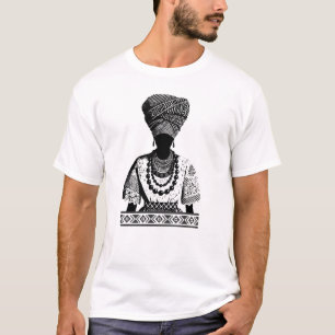 Afrikaans Erfgoed Hoofddoek Silhouet T-shirt