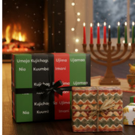 Afrikaans Erfgoed Kwanzaa Nguzo Saba Principes Cadeaupapier