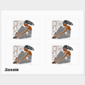 AFRIKAANS erfgoed Rechthoekige Sticker (Vel)