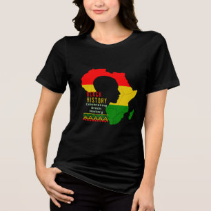Afrikaans erfgoed: viering van de maand van de zwa Tri-Blend shirt