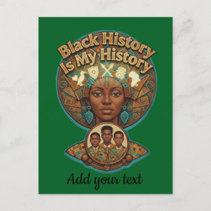 Afrikaans Erfgoed Zwarte Geschiedenis is Mijn Gesc Briefkaart