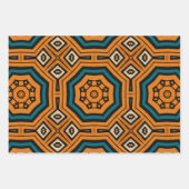 Afrikaans etnisch geïnspireerd patroon nr. 10 inpakpapier vel (Voorkant 3)