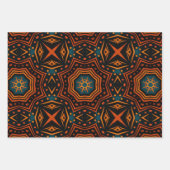 Afrikaans etnisch geïnspireerd patroon nr. 2 inpakpapier vel (Voorkant 3)