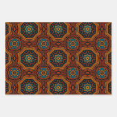 Afrikaans etnisch geïnspireerd patroon nr. 3 inpakpapier vel (Voorkant 2)
