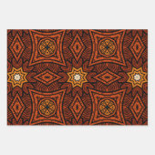 Afrikaans etnisch geïnspireerd patroon nr. 8 inpakpapier vel (Voorkant 3)