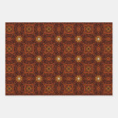 Afrikaans etnisch geïnspireerd patroon nr. 8 inpakpapier vel (Voorkant)