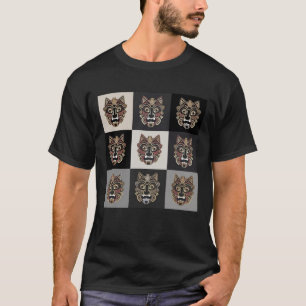 Afrikaans Etnisch Kunstpatroon T-shirt