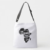 Afrikaans etnisch meetkundig patroon crossbody tas (Achterkant)