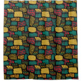 Afrikaans etnisch schoengordijn douchegordijn (Voorkant)