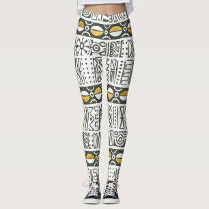 Afrikaans etnisch, waterverf naadloos patroon. leggings