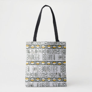 Afrikaans etnisch, waterverf naadloos patroon. tote bag