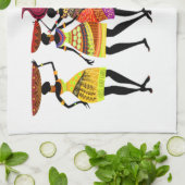 Afrikaans Feest • Afrocentrische Keukenhanddoek (Gevouwen)