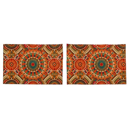 Afrikaans-geïnspireerd geometrisch lichaamskussen kussensloop (Achterkant-Set)