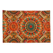 Afrikaans-geïnspireerd geometrisch lichaamskussen kussensloop (Achterkant-Rechts)