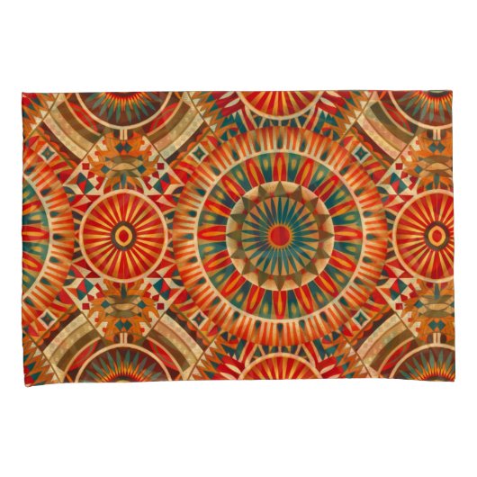 Afrikaans-geïnspireerd geometrisch lichaamskussen kussensloop (Voorkant-Rechts)