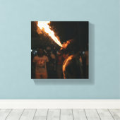 Afrikaans geïnspireerde kunst canvas afdruk (Insitu (Houten vloer))
