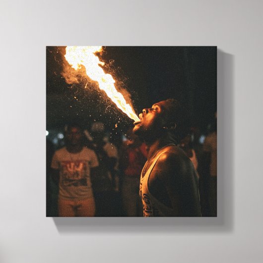 Afrikaans geïnspireerde kunst canvas afdruk (Voorkant)