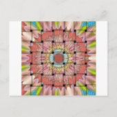 Afrikaans geïnspireerde kunstdruk – geometrisch ge briefkaart (Voorkant)